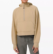 现货 Lululemon Scuba Oversized 1/2 Zip Hoodie 短款加绒卫衣