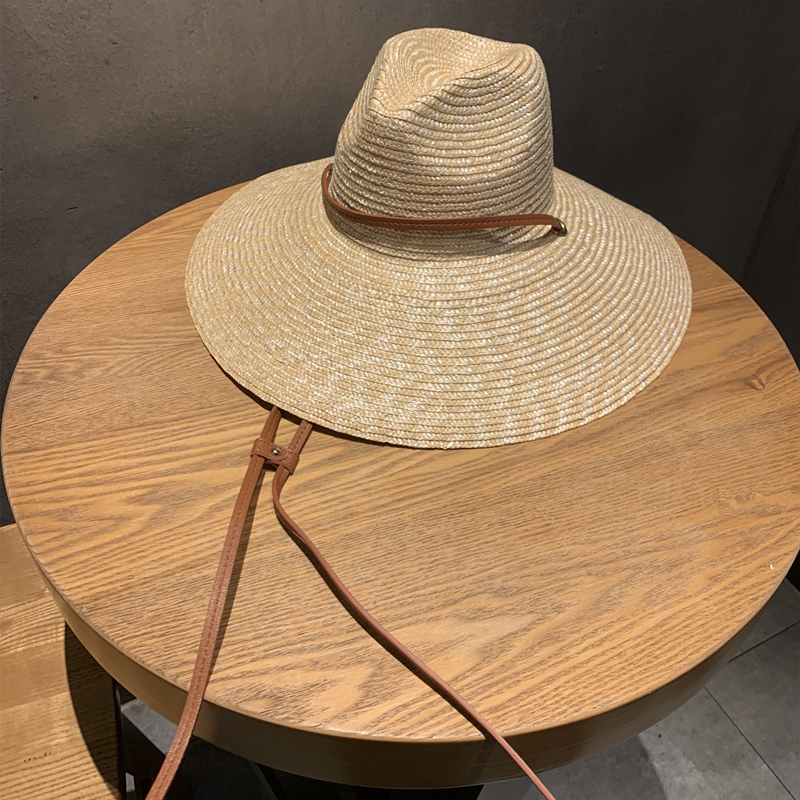 草帽英伦复古风沙滩大檐爵士帽