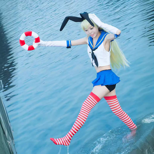 舰队舰娘Collection岛风COS学生装全套cosplay裙子套装非严