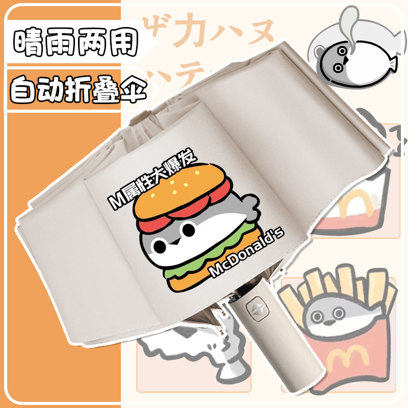 萨卡班甲鱼晴雨两用伞折叠自动