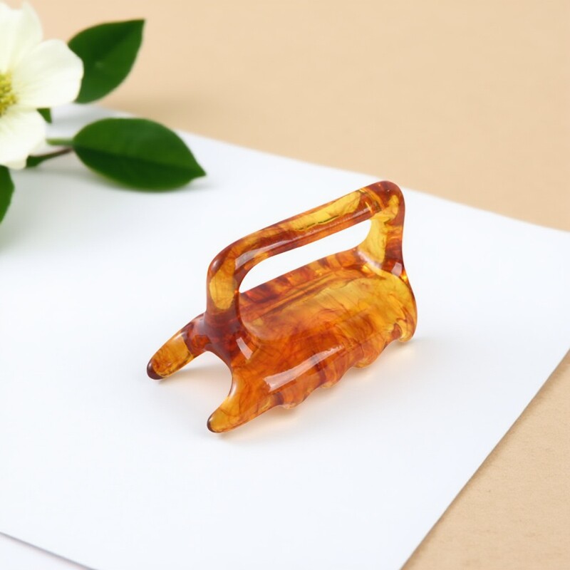 树脂工艺双推按狗摩按摩器经络梳脊椎背部点穴位脊络椎蜜蜡经络梳