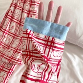 侘町线条动物2025新款 可外穿家居服 开衫 纯棉卡通秋冬睡衣套装 女款