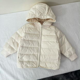 吾名堂品牌折扣女童羽绒服儿童冬装保暖纯色90白鸭绒轻薄款特价