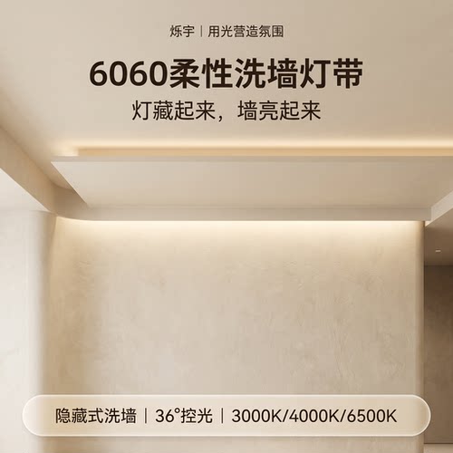 24V柔性透镜36°窄角洗墙灯带