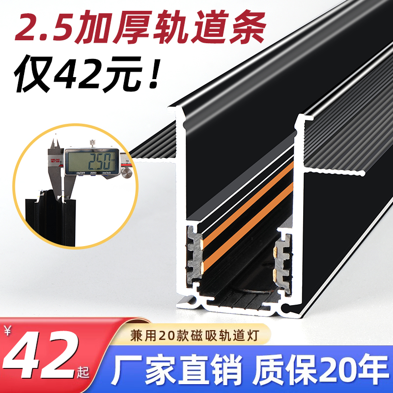 烁宇磁吸轨道灯低压嵌入式安装