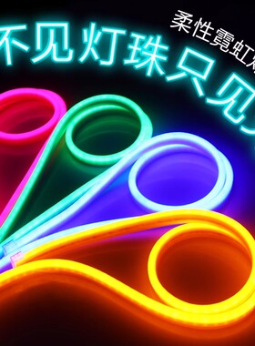 【清仓捡漏】led霓虹灯带KTV七彩色彩灯柔性220V软管线灯长条氛围