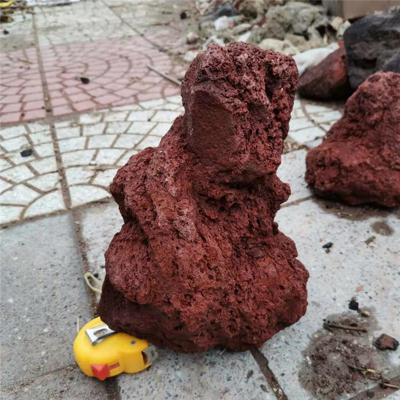 火山石红色20厘米草缸底沙大颗粒