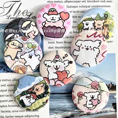 线条小狗胸针小红书同款可爱徽章