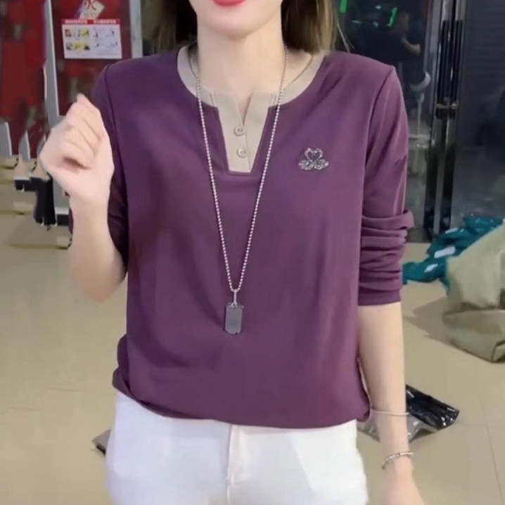 减龄原版正品新款妈妈打底衫女装