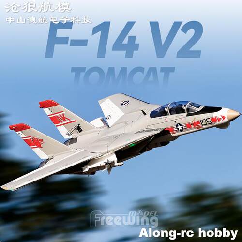沧狼航模飞翼带收放F-14 V2 双64mm涵道仿真 遥控飞机内置陀螺仪