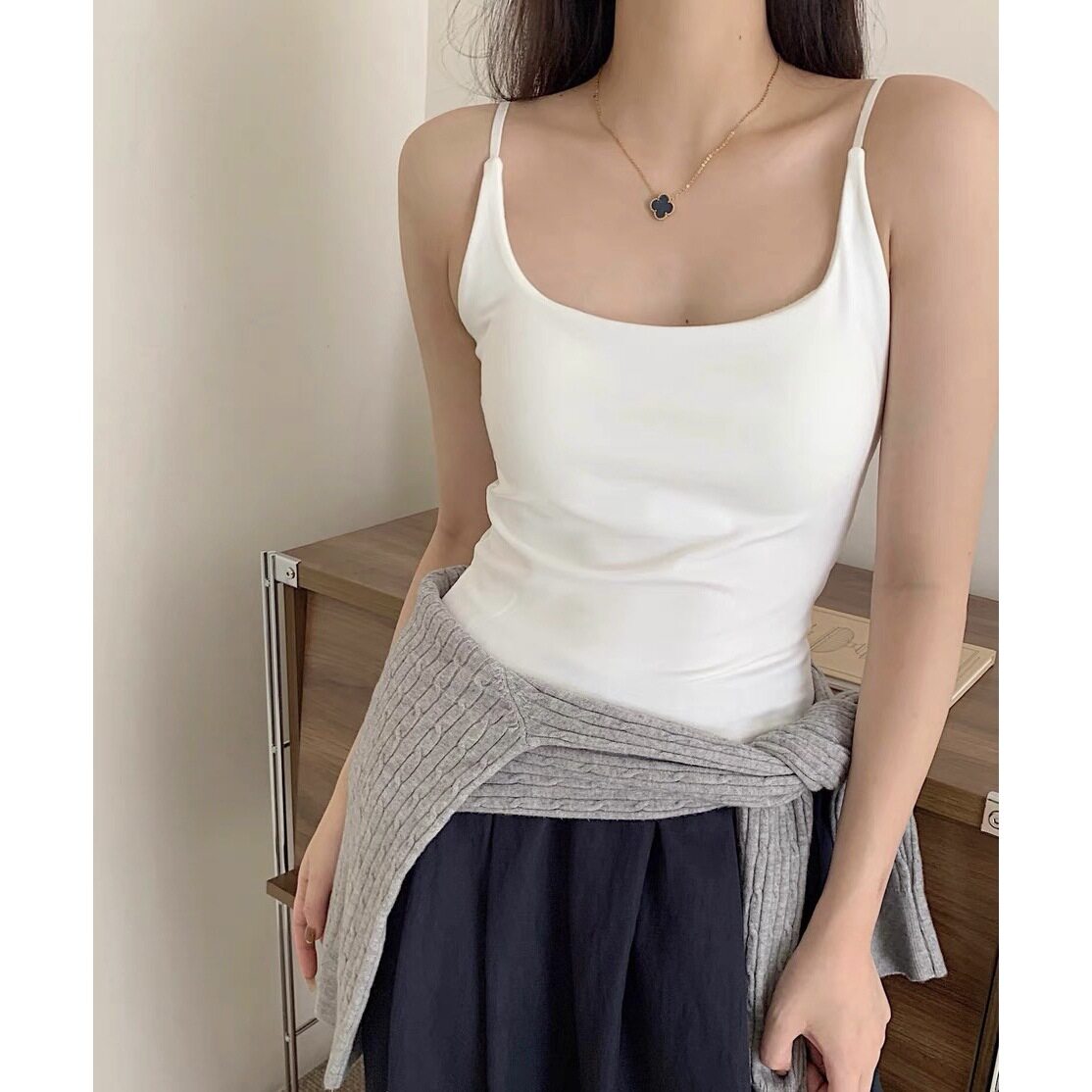 厂家直销纯棉背心辣妹字母带乳胶胸垫内搭外穿一体式打底内衣