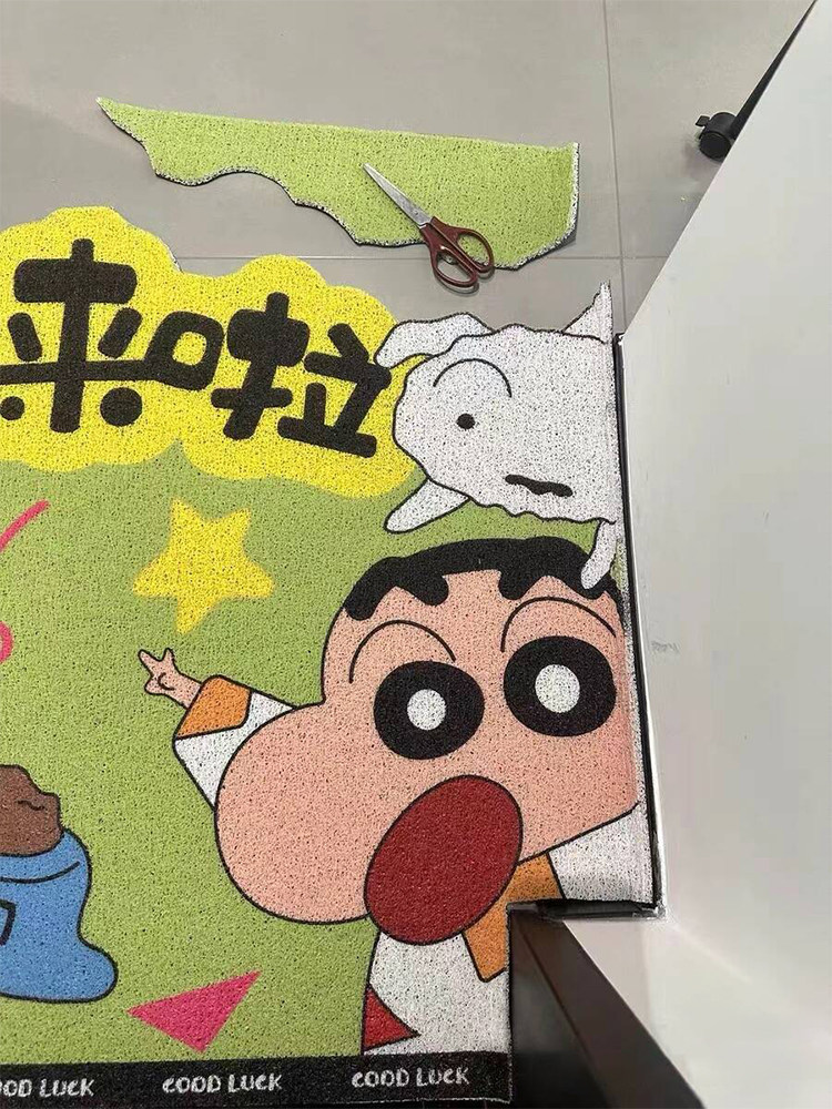 卡通蜡笔Shin-Chan地垫可以剪成可爱的入口门铁丝环脚垫家庭防滑,居家布艺,入户地垫,淘宝优惠券,粉丝福利购,淘宝优惠卷