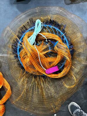 网红同款带兜两用款撒网传统飞盘带兜撒网手抛网渔网撒网带兜飞盘