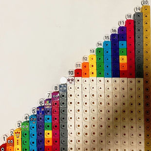 积木动画片数字方块积木玩具数学启蒙教具幼儿园早教益智拼装积木