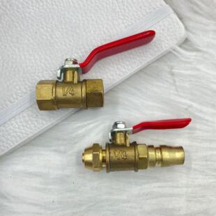 空压机快拧快插PU管球阀 放气铜阀水暖配件专用阀门空压机配件