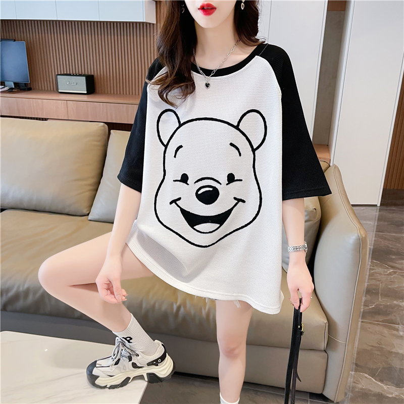 【棉质不变形遮屁股T恤】