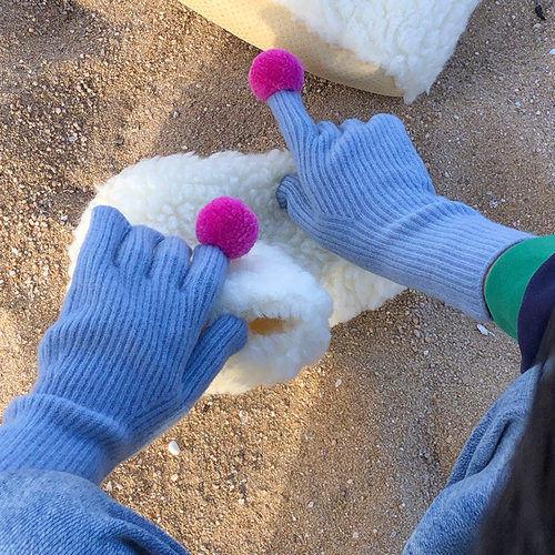 手工朋友亲人羊毛手套