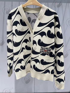 针织开衫 专柜直发23春款 撞色宽松5N2312110 江南布衣国内代购 JNBY