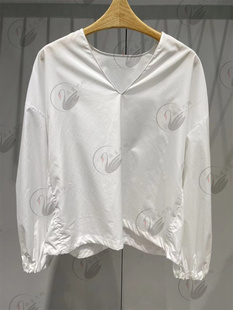 长袖 JNBY 衬衫 专柜直发23春款 宽松V领5N2211110 江南布衣国内代购