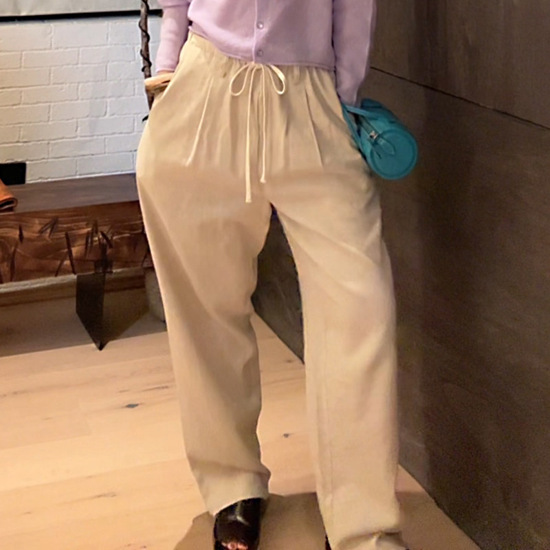 LUNA“时光痕迹”每天穿舒适的亚麻 阔腿版型时装裤,女装/女士精品,休闲裤,淘宝优惠券,粉丝福利购,淘宝优惠卷