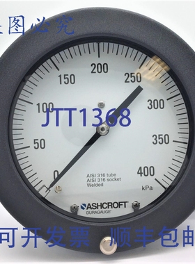 原装供应Ashcroft 60-1377-SS-04B-400KP Duragauge 6 英寸拨号连