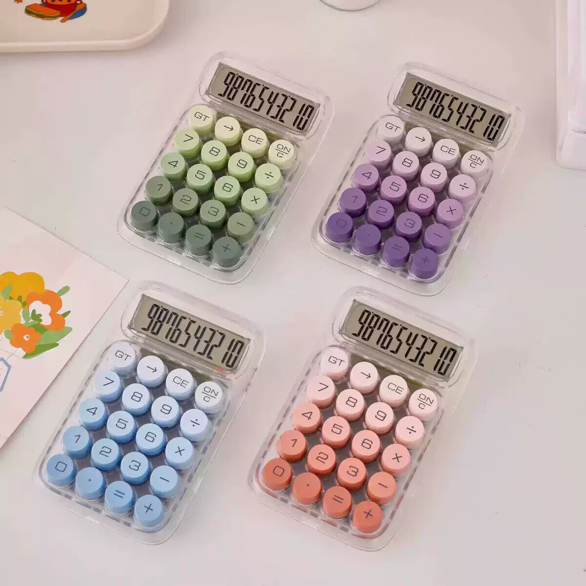 渐变透明大按键财务计算器