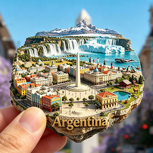 【阿根廷冰箱贴】Argentina布宜诺斯艾利斯方尖碑莫雷诺冰川贴饰