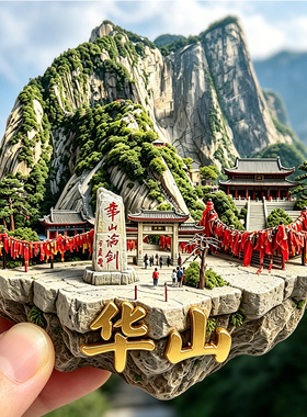 【华山冰箱贴】陕西文创西北山岳奇险天下第一山旅游打卡伴手礼潮