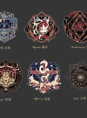 jk胸针极乐宴金属徽章2025年新款学院风日韩百搭学生别针配饰品潮