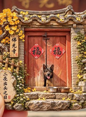 【佛光寺冰箱贴】山西忻州五台县二亮出头之日五台山旅游文创磁贴