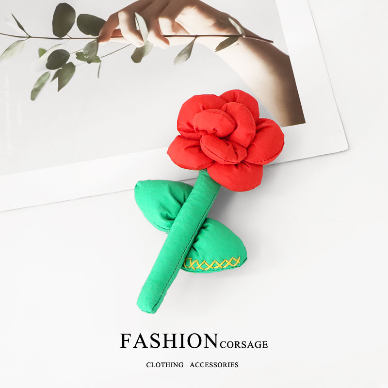 手工布艺棉麻玫瑰花大朵服饰配件衣服包包帽子发饰配饰装饰品胸针