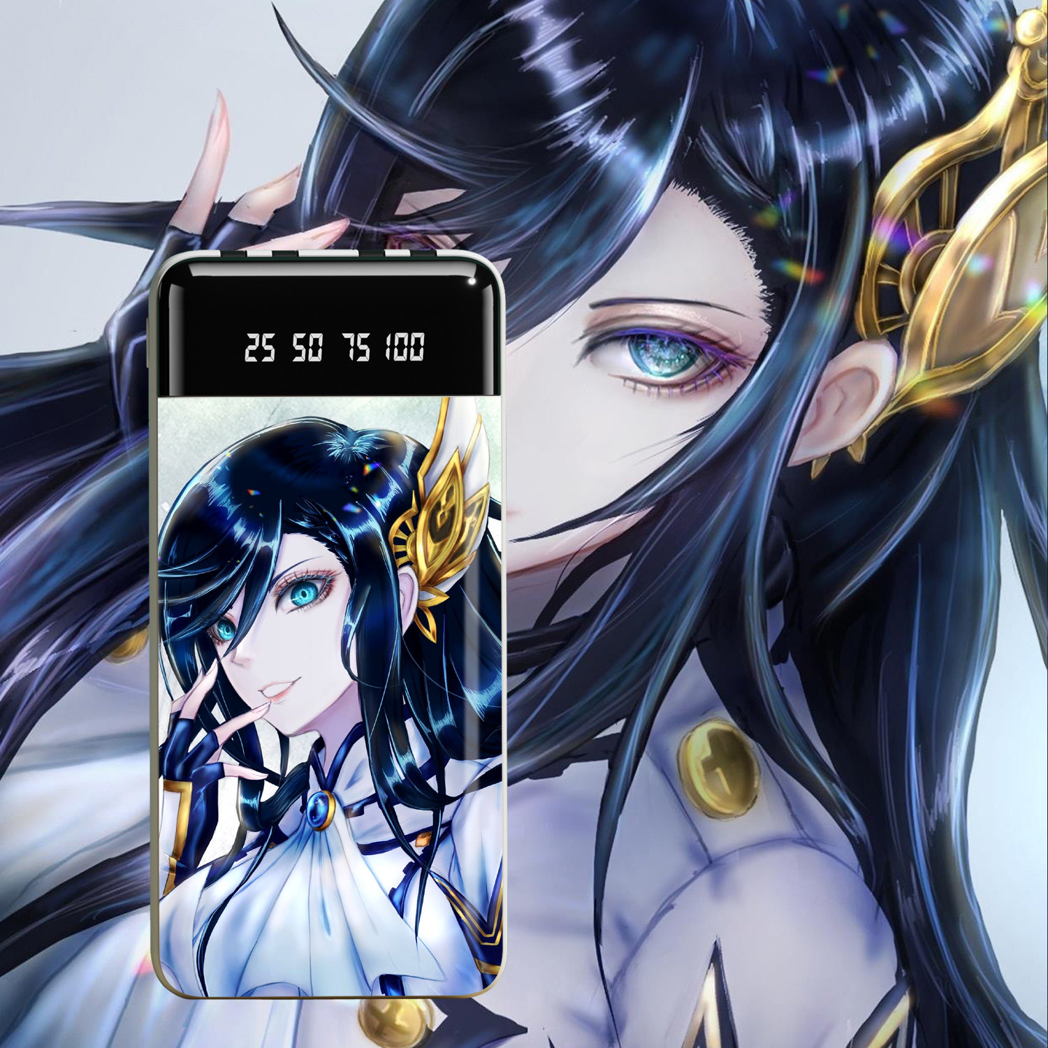 终末的女武神充电宝20000毫安数显自带四线动漫来图定制吕布奉先
