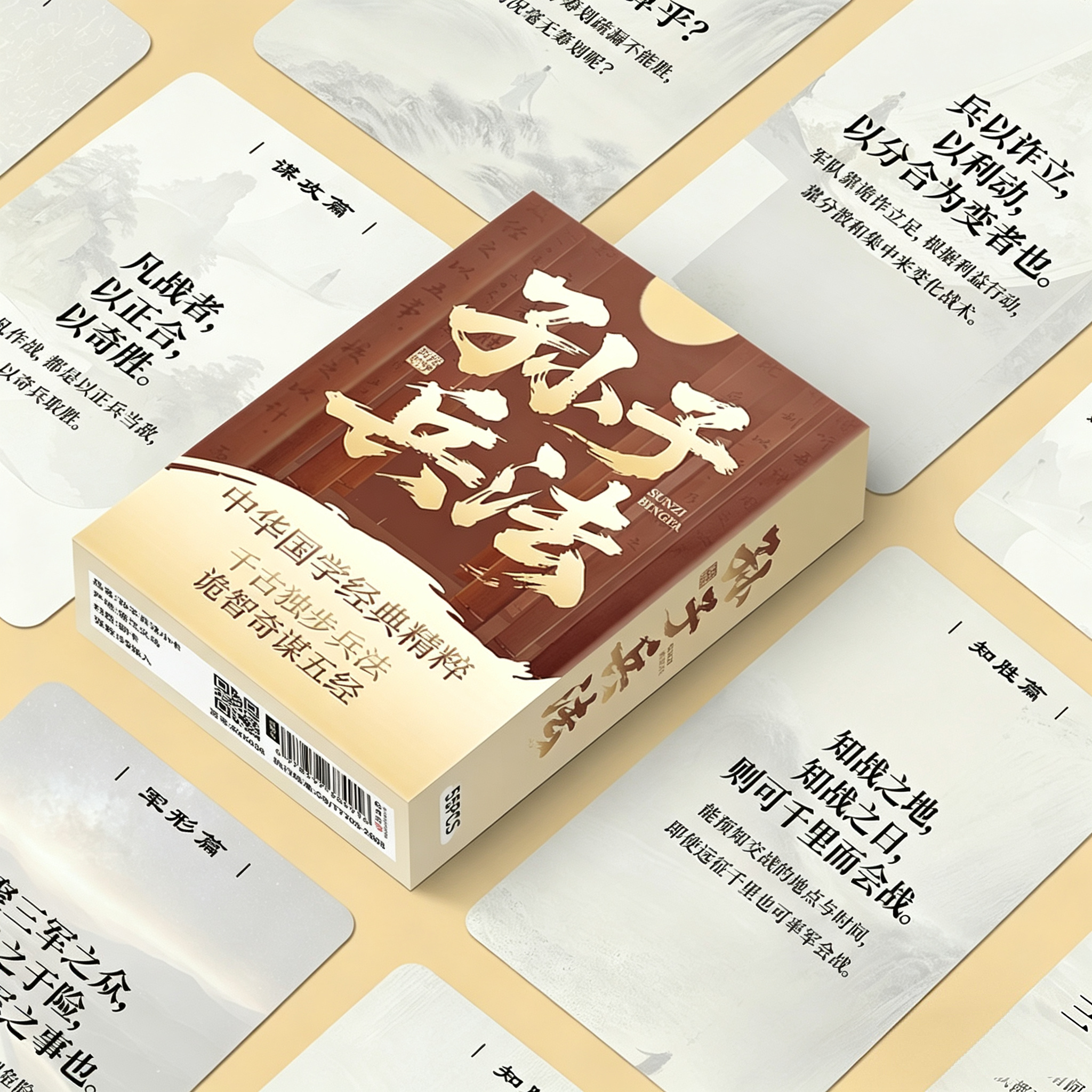 孙子兵法简约名人警句语录思维自我提升学习盒装卡片