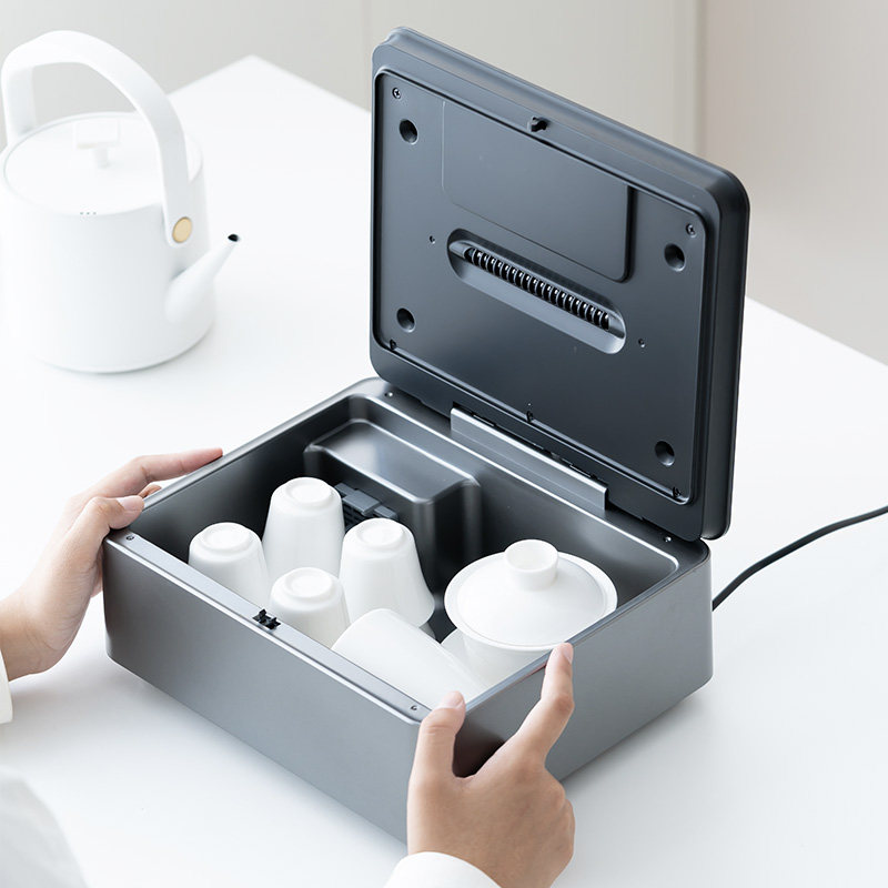 消毒盒办公室小型功夫茶具杯子消毒消毒盒家用收纳一体专用