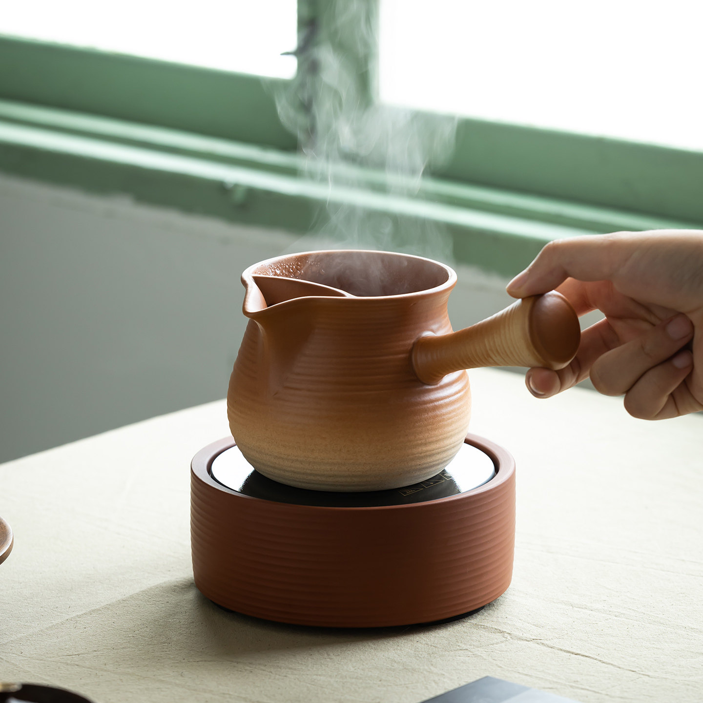 岳恒围炉煮茶罐罐茶煮茶器陶罐电陶炉烤奶茶罐罐茶煮茶壶陶瓷套装,餐饮具,煮茶炉,淘宝优惠券,粉丝福利购,淘宝优惠卷