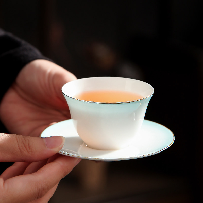 新款潮州薄胎骨瓷茶具套装高档个人杯主人杯品茶盏家用茶具套装,餐饮具,茶杯,淘宝优惠券,粉丝福利购,淘宝优惠卷