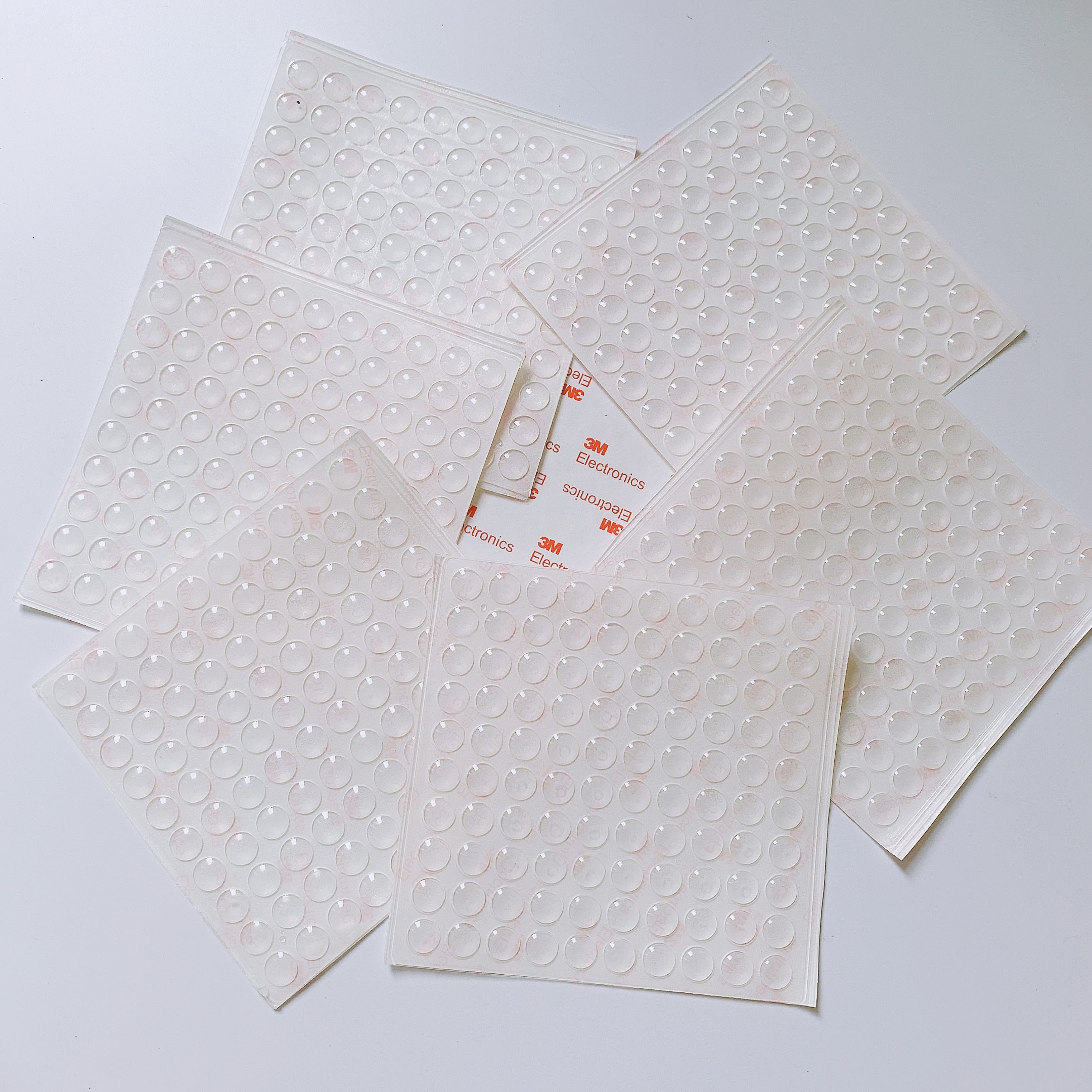 透明胶垫 防撞防滑粒 玻璃垫 橱柜防撞垫 半球形10*2（100）粒