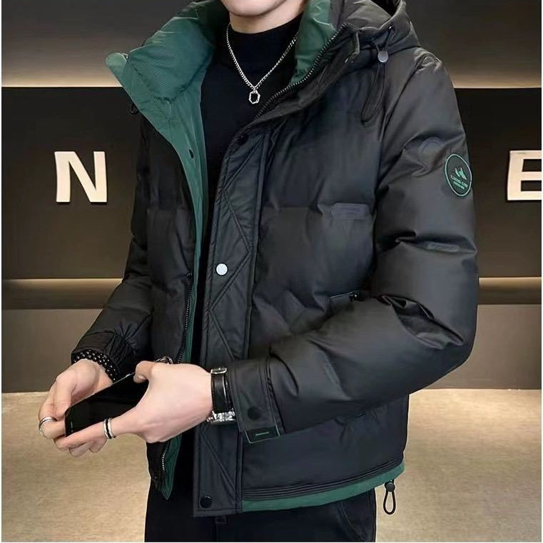 冬季直播爆款保暖加厚立领羽绒服可二开新款潮牌户外运动工装外套
