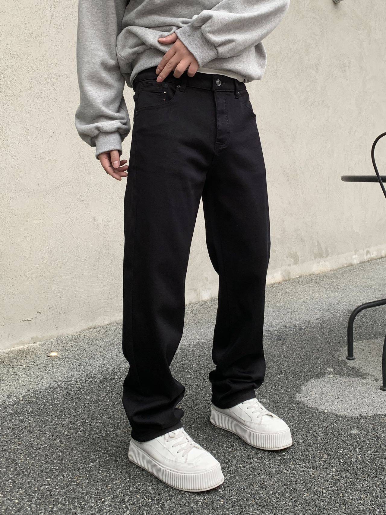 实体直播2026春秋冬美式高街复古水洗黑色牛仔裤男士黑牛小直筒裤,男装,牛仔裤,淘宝优惠券,粉丝福利购,淘宝优惠卷