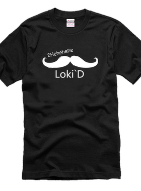 LOKI 洛基抖森T恤 胡子 短袖T恤 复仇者联盟 情侣装短袖T恤