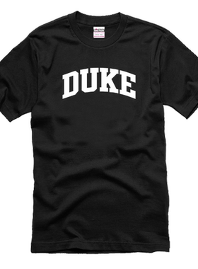 杜克T恤 DUKE大学短袖T恤美国大学 留学生纪念短袖T恤文化衫