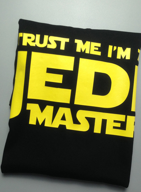 星球大战 T恤绝地武士短袖T恤 I am a jedi男女情侣装短袖T恤