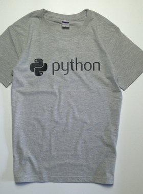 蟒蛇 python 程序员 计算机语言 极客 IT GEEK男女短袖T恤