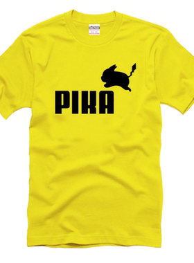 宠物小精灵t恤数码宝贝神奇宝贝可达鸭皮卡丘男女短袖t恤