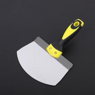 不锈钢弧形铲刀上料器托灰板托泥板油工瓦工抹灰腻子灰铲腻子工具