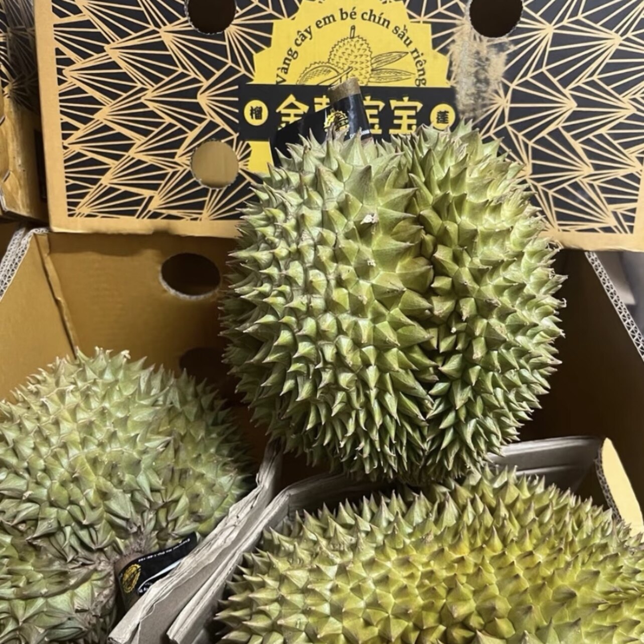 新鲜当季泰国进口金刺宝宝金枕榴莲带壳皮薄黄肉干包