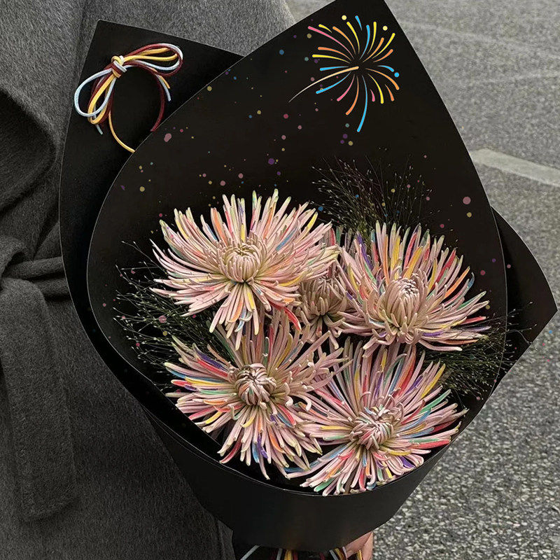 新款烟花造型纸创意彩色烟花小雏菊花束硬挺造型纸手工花束包装纸,鲜花速递/花卉仿真/绿植园艺,花艺包装纸,淘宝优惠券,粉丝福利购,淘宝优惠卷