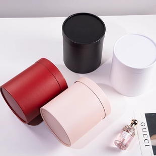 抱抱桶插花桶鲜花束礼品包装圆形礼盒伴手礼花店资材大号圆筒银色