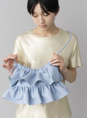 Casselini日本小众设计双层少女裙摆包单肩斜挎包通勤日常百搭