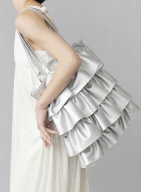 Casselini小众设计质感裙摆包大容量单肩托特包原创日系时尚百搭